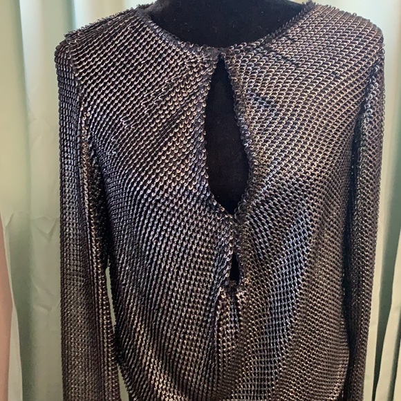 -ZARA METALLIC MESH TOP - - Picture 2 of 8